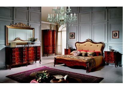 Set 3 pieces Bedroom Suite Bed 2x Bedside table Italian Baroque Furniture new