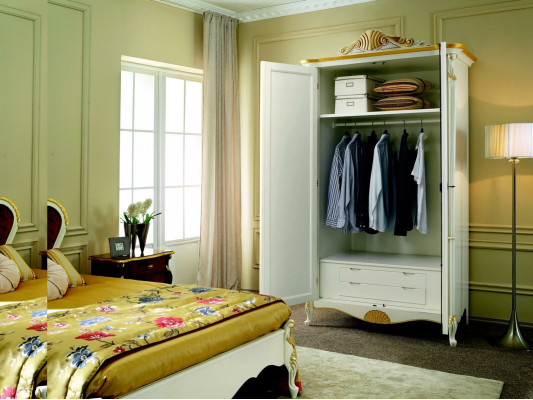 Classic Furniture Mirror Wardrobe Wooden Cabinet Cabinets Sideboard Chests of drawers Italy