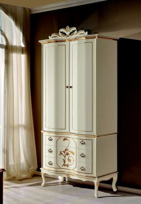 Clothes Wardrobe Wood Baroque Rococo Furniture Classic Bedroom Furniture Cabinets new