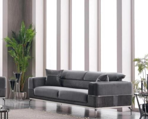 Luxury Sofa set 331 Seater Living room Set Gray Sofa Textile Furniture new