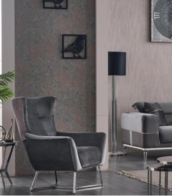Luxury Sofa set 331 Seater Living room Set Gray Sofa Textile Furniture new