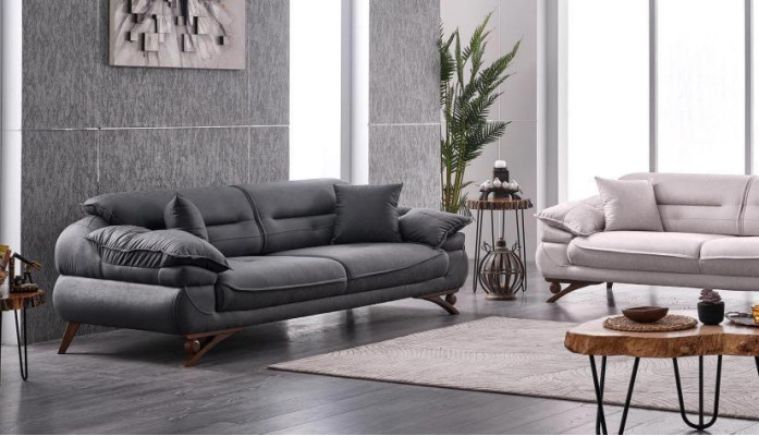 Living room Sofa Set 3+3 Seater Design Couch Furniture Textile Upholstery new