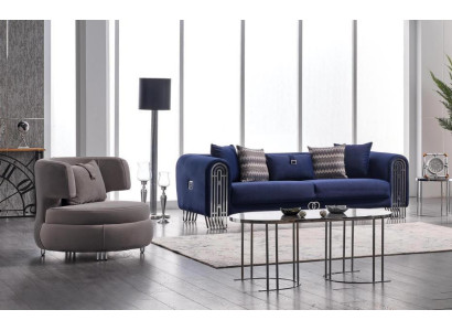 Luxury Sofa set Couch Furniture 3+1 Seater Couches Sofa Upholstery Furniture 2pcs