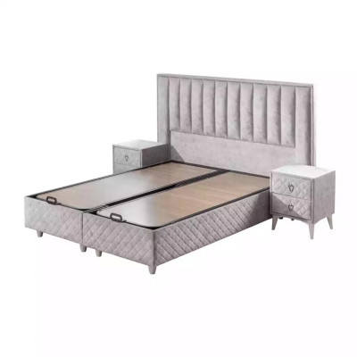 Beds Double bed Hotel Bed Frame Double Wood Furniture Bed Upholstery Luxury Design