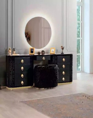 Dressing table Set Console Mirror Bedroom Furniture Design Stool Set new