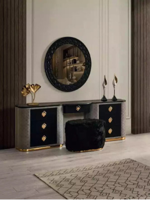 Dressing table Set Console Mirror Bedroom Furniture Design Stool Set new