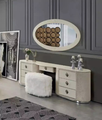 Dressing table Set Console Mirror Bedroom Furniture Design Stool Set new