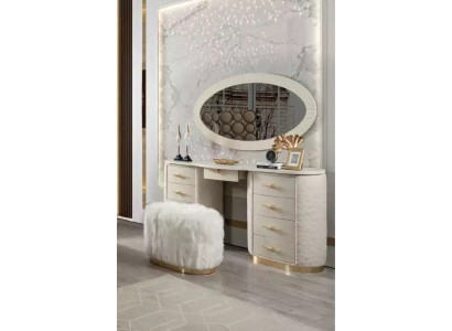 Dressing table Set Console Mirror Bedroom Furniture Design Stool Set new