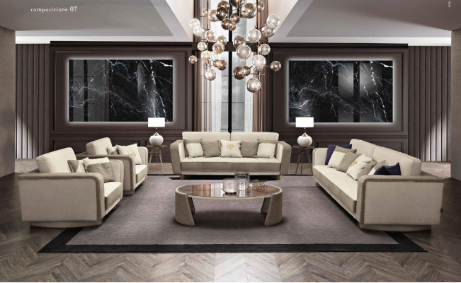 Sofa set 3+2 Seater Set Design Sofas Upholstery Luxury Couches Relax Modern new