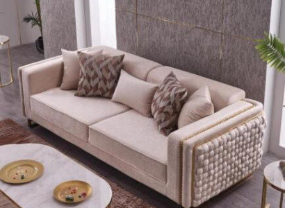 Three Seater Sofa Living room Couch 3 Seater Upholstery Fabric Textile Furniture