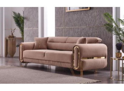 Luxury Sofa 3 Seater Living room Upholstery Textile Three Seater Furniture Couch
