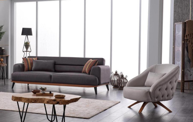 Living room Complete 2 piece luxury sofa set 3+1 seater upholstery set