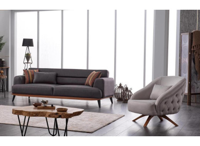 Living room Complete 2 piece luxury sofa set 3+1 seater upholstery set