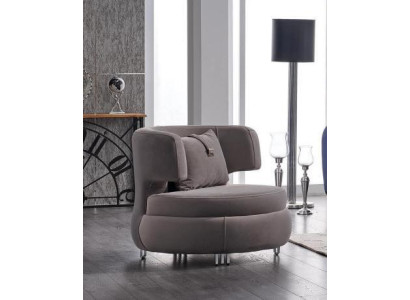 Modern Armchair Living room Designer Luxury Seat Textile Furniture Club Relax
