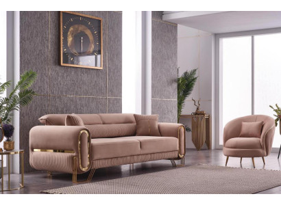 Complete Living room 2 piece sofa set 3+1 seater luxury upholstered set new
