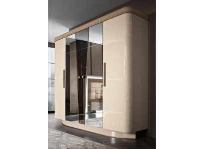 Bedroom Furniture Italy Wooden Cabinet Real wood Wardrobe Wardrobe Solid