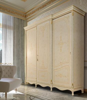 Wardrobe Wardrobe Baroque Style Classic Furniture Bedroom Cabinets Wood