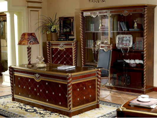 Luxury Desk Table Office Office Antique Style Baroque Rococo Desks new