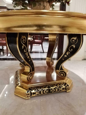 Round Tables Round Dining room Round Designer Table Wood High Gloss 150cm Furniture new