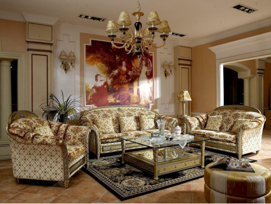 2 Seater Elegant Armchair Couch Sofa Upholstery TV Chair Baroque Rococo Luxury