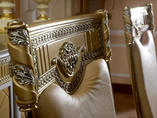 Dining room Designer Wood Chair 6 Chairs Set Suite Antique Style Baroque Rococo new