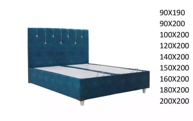 Luxury Bedroom Bed Double Beds Design Furniture Bed Frame Hotel Turkis