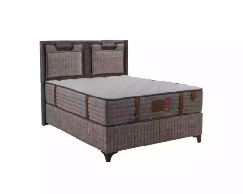 Boxspring Beds Upholstered bed Design Hotel Double bed Luxury Design 200x200cm
