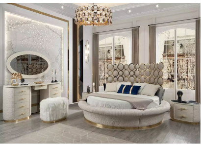 Round Bed Round Design Beds Leather Double Luxury Hotel Frame Sleep Room
