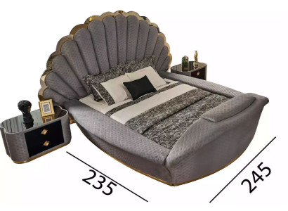 Luxury Bed Design Beds Furniture Double bed Bedroom Royal 200x200 cm