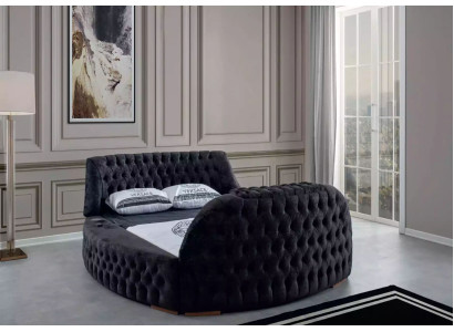 Black Chesterfield Bed Design Upholstery Furniture Hotel Luxury Beds Lift Media