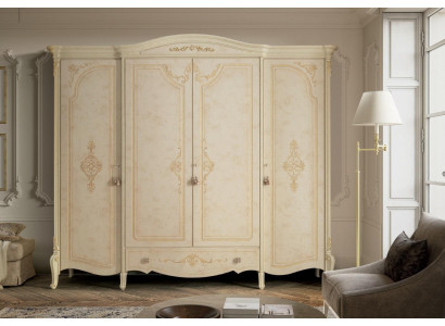 Wardrobe Wardrobe Real wood Solid Bedroom Furniture Italy wooden cabinet