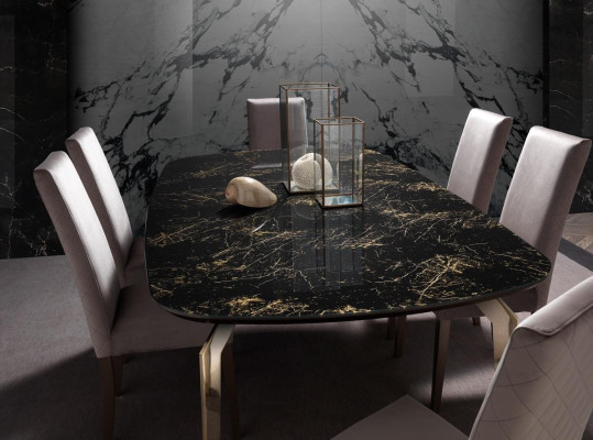 Luxury Set Dining room Dining table Chair XL Table Tables Chairs Wood Design 7 pieces new