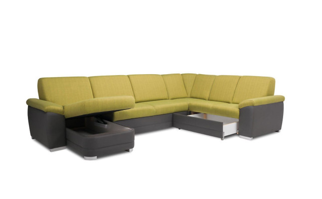 Corner sofa Living landscape Sofa Couch Upholstery Corner Suite U-shape Fabric Sofas new